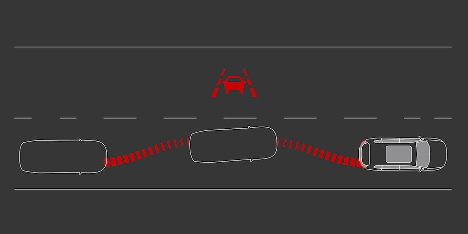 Lane Keep Assist with Lane Warning Graphic