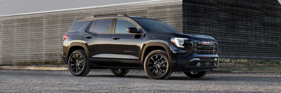 2025 GMC Terrain Parked in Front of a Building