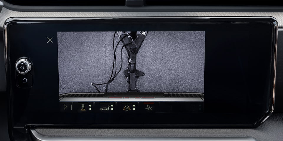 Trailering View Guide Truck Hitch Camera View in a 2025 GMC Sierra HD Truck