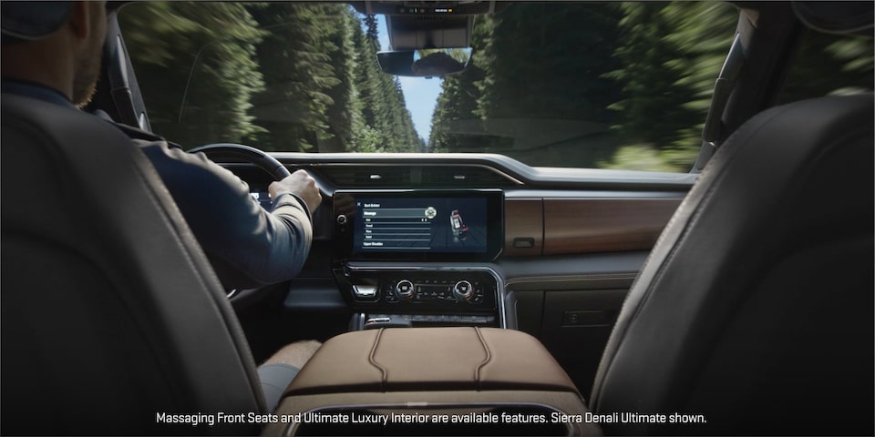 Close-Up on the GMC Sierra LD Denali Leather Seating