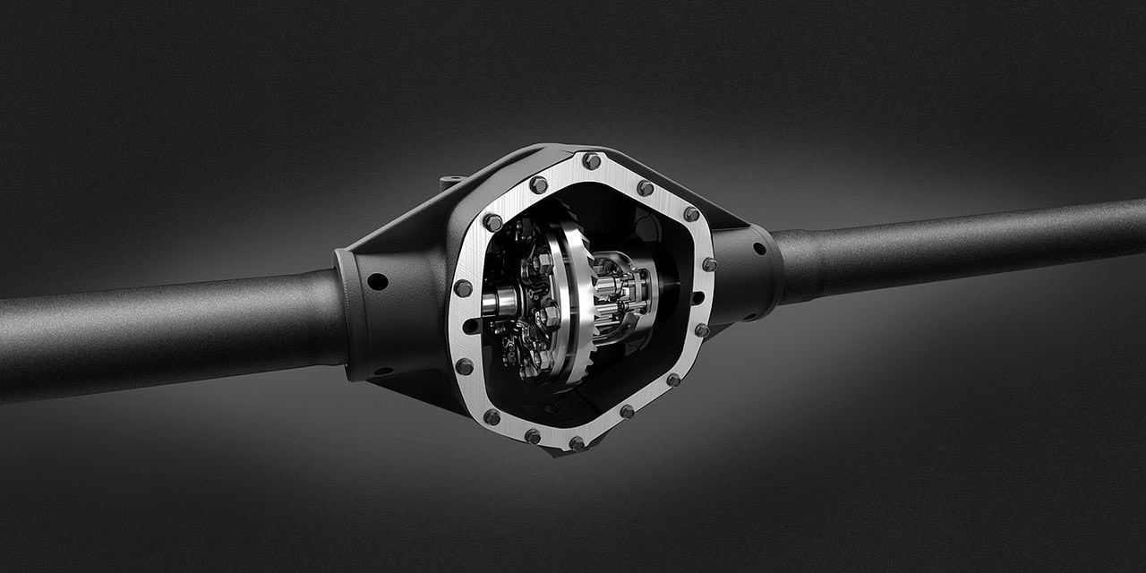 Close-up of Automatically Locking Rear Differential Part