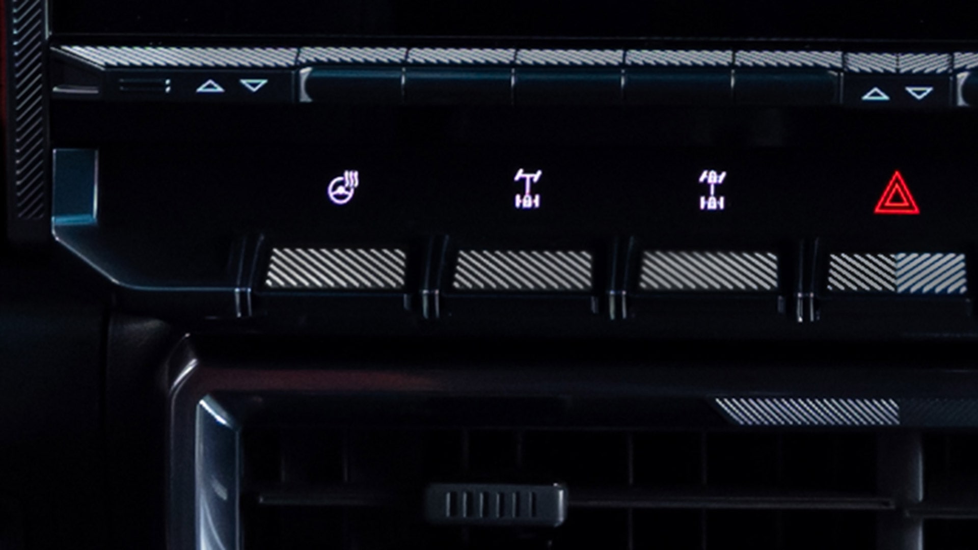 Close-up of the 2026 GMC HUMMER EV Available Front and Rear E-Locker Settings