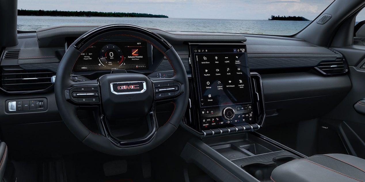 2026 GMC Acadia available large-format touchscreen infotainment