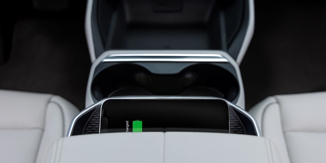 Interior View of the Wireless Charging in the 2026 GMC Terrain AT4 Small Off-Road SUV