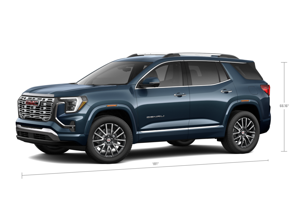 Front Three-Quarters View of a 2026 GMC Terrain Denali Luxury SUV