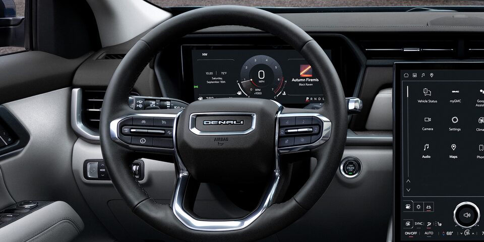 Close-up of the 11 Inch Diagonal Driver Infotainment System in the 2026 GMC Terrain Denali