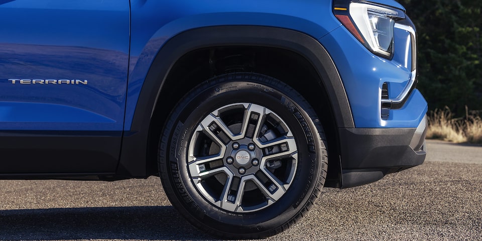 Close-up of the Wheel and Rim on the 2026 GMC Terrain Elevation