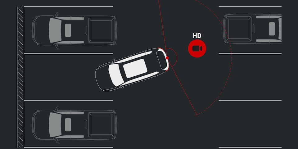 Illustration of the HD Rear Vision Camera
