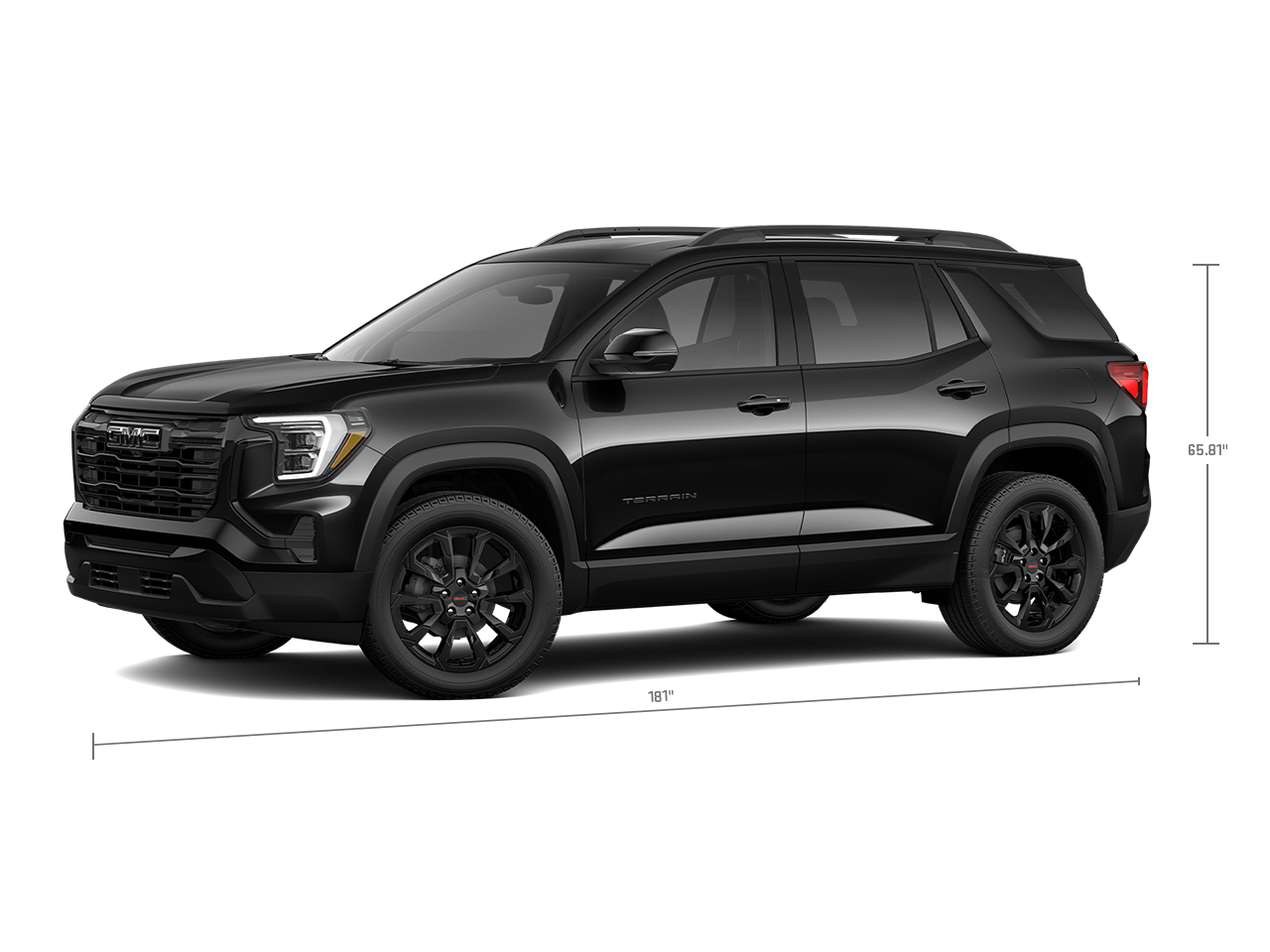 Front Three-Quarter View of the 2026 GMC Terrain Elevation Compact SUV