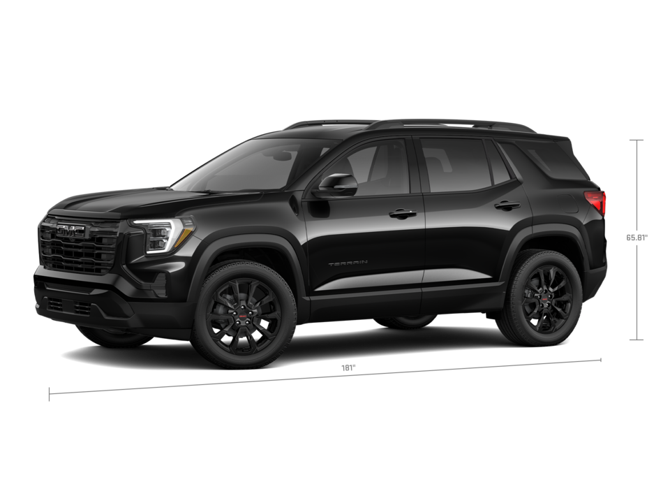 Front Three-Quarter View of the 2026 GMC Terrain Elevation Compact SUV
