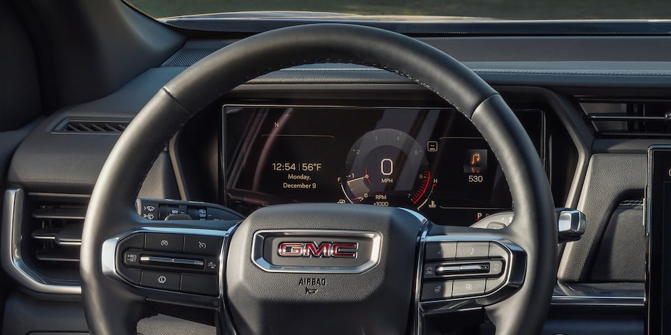 Close-up of the 11 Inch Diagonal Driver Infotainment System in the 2026 GMC Terrain Elevation Compact SUV