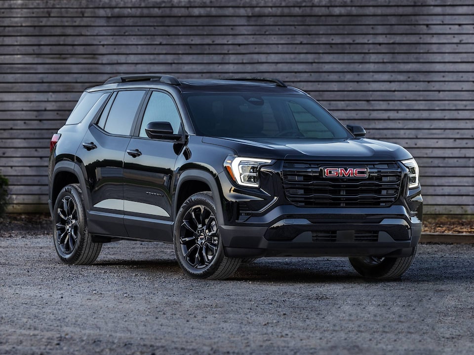 Front Three-Quarters Exterior View of the 2026 GMC Terrain Elevation Small SUV