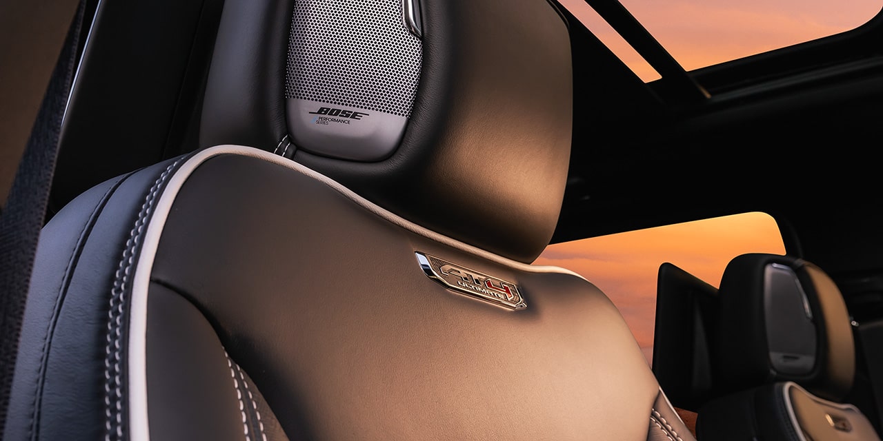 Close-up View of the Ultimate Seating in the 2026 GMC Yukon AT4
