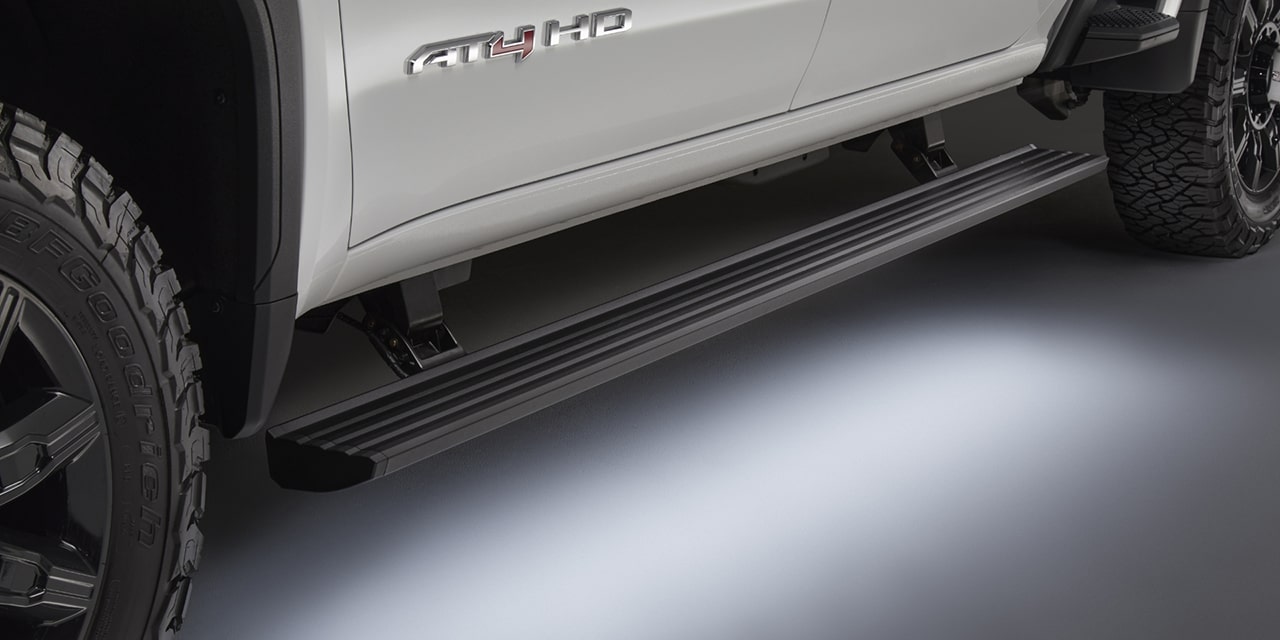 Close-up View of the Step on a 2026 GMC Sierra HD Truck