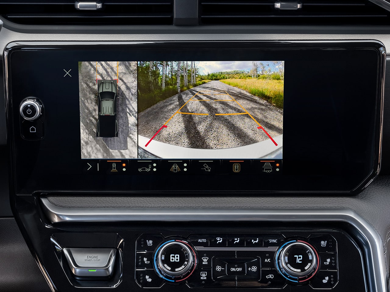 2026 GMC Sierra 2500HD AT4 – HD Surround Vision camera view