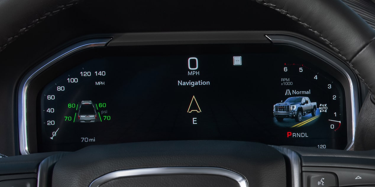 2026 GMC Sierra 2500HD AT4 – 12.3-inch Driver Information Center