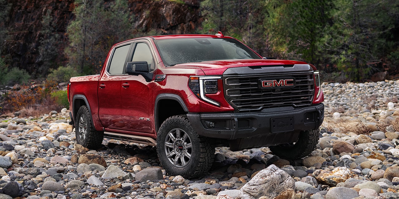 The 2026 GMC Sierra AT4 Off-Road Parked on Rocky Terrain