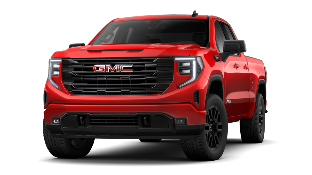 A Cadinal Red GMC Sierra 1500 Elevation Truck