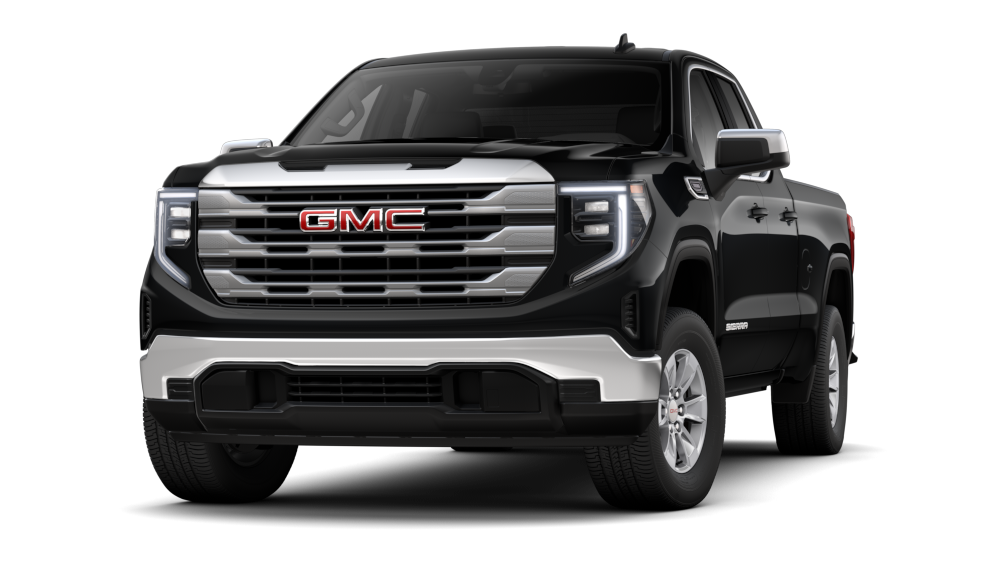 A Onyx Black GMC Sierra 1500 SLE Truck