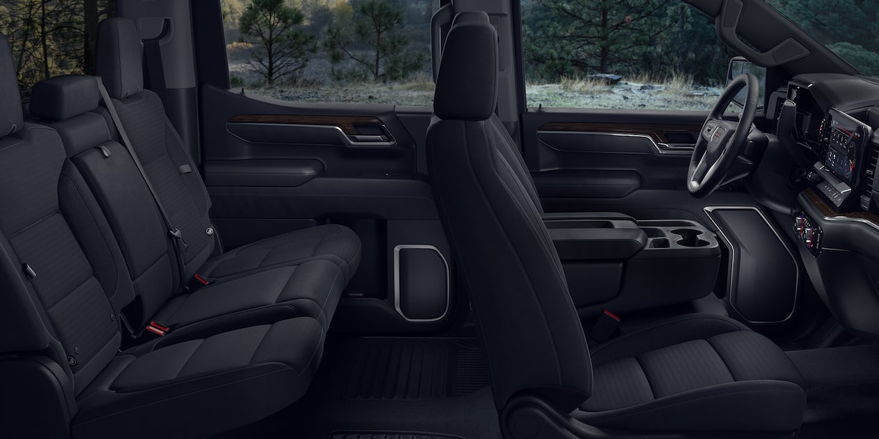 2026 GMC Sierra 1500 premium interior cabin with available leather seating