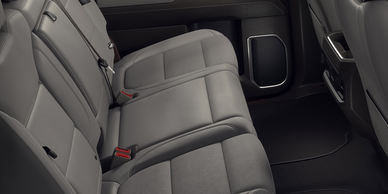 Profile View of the Rear Seats and Storage in the 2026 GMC Sierra 1500 Pickup Truck