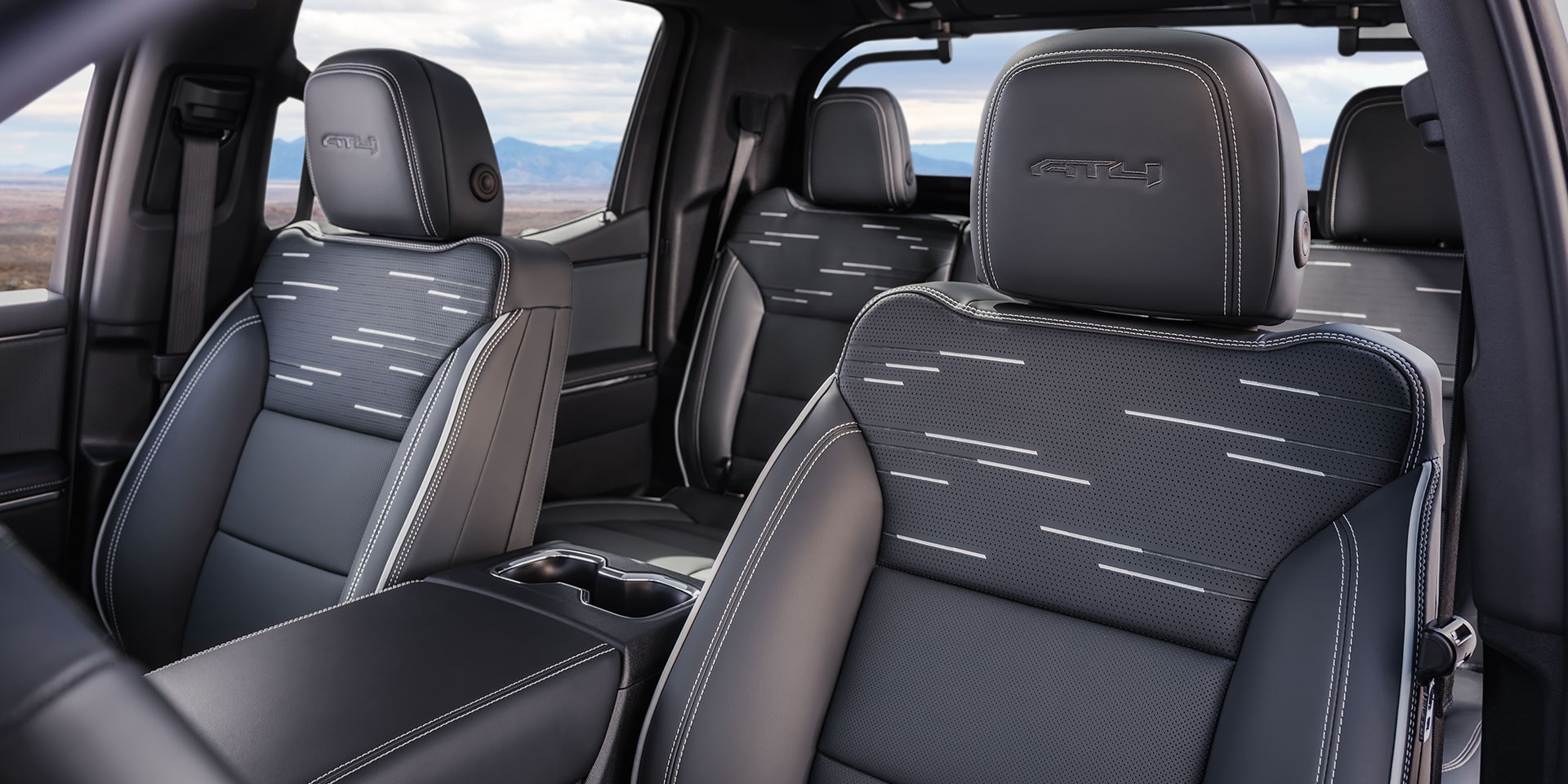 The AT4 Interior Features Premium Seating with Bold Stitching and Textured Patterns for Superior Comfort