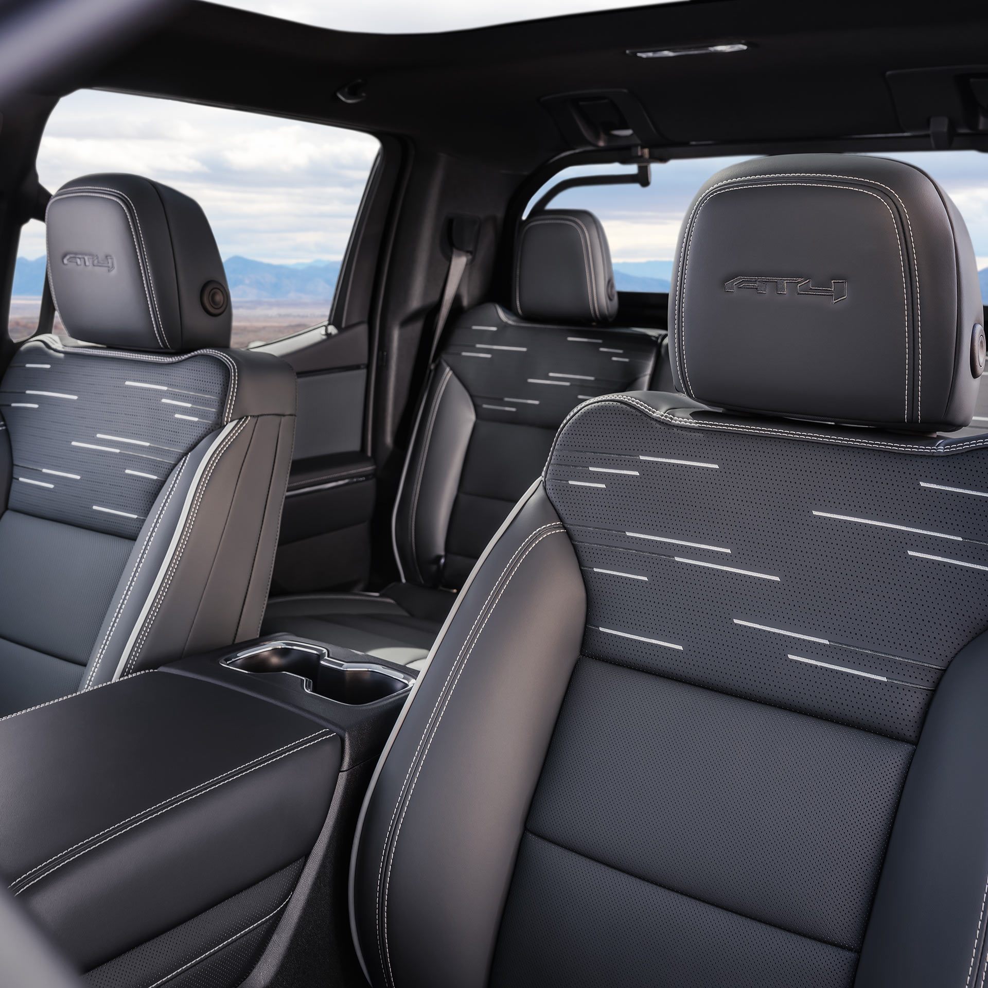 The AT4 Interior Features Premium Seating with Bold Stitching and Textured Patterns for Superior Comfort