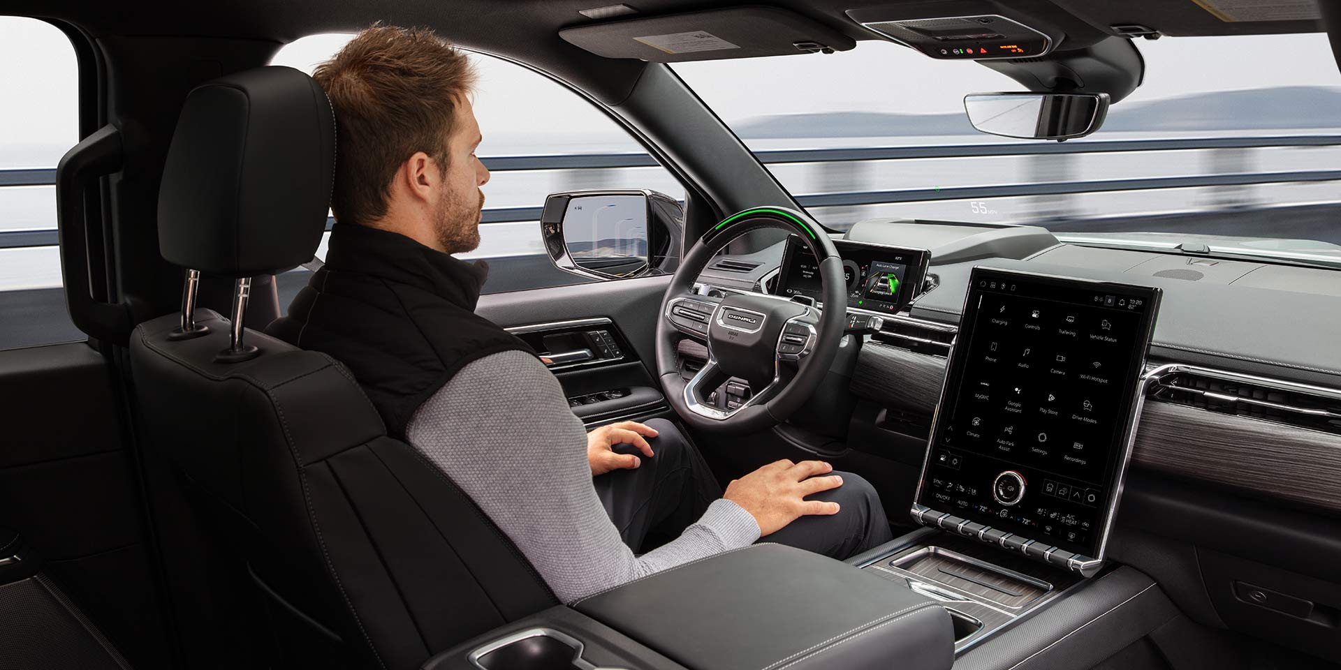 A Driver Experiences the Advanced Super Cruise Technology in the 2027 GMC Sierra EV