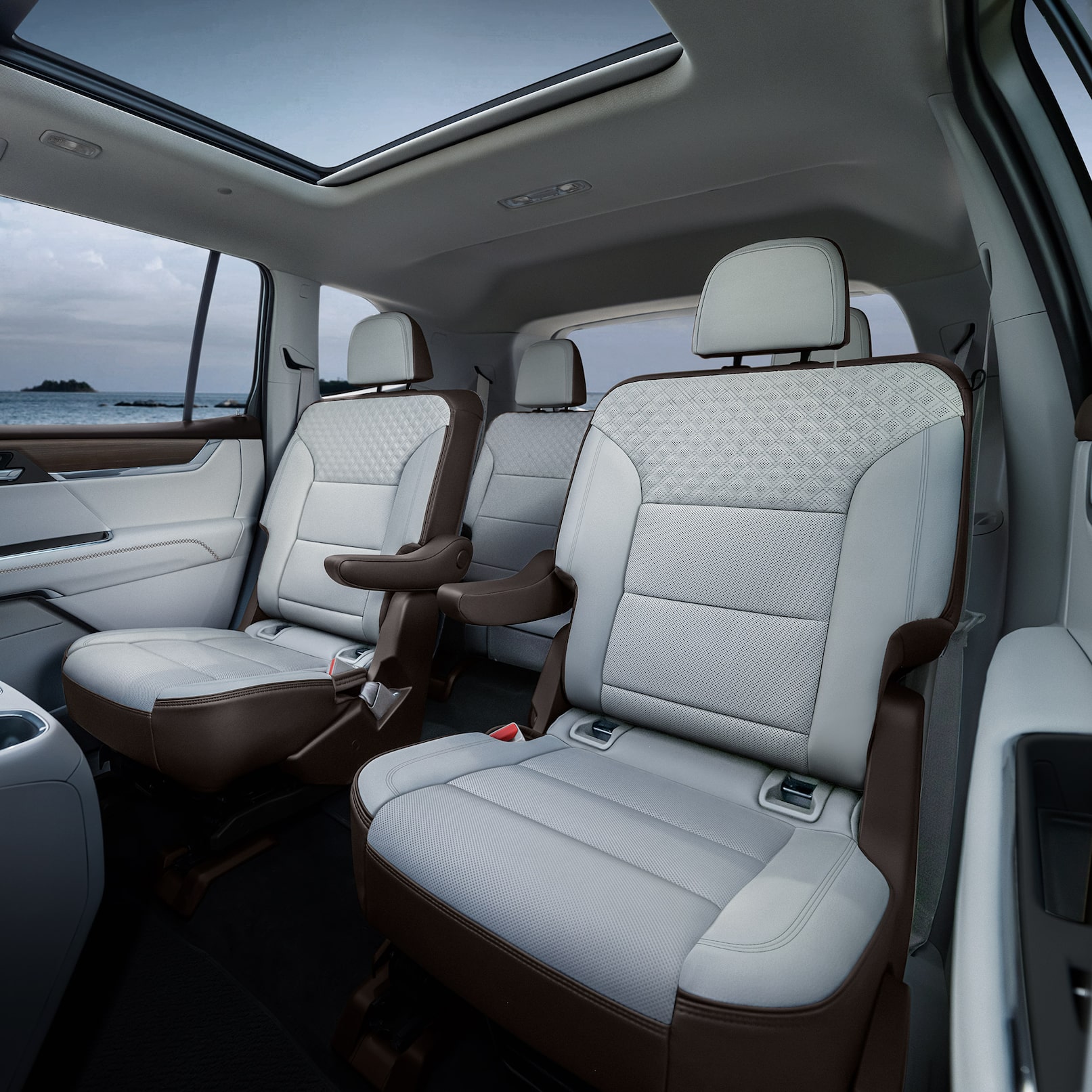 gmc acadia interior space