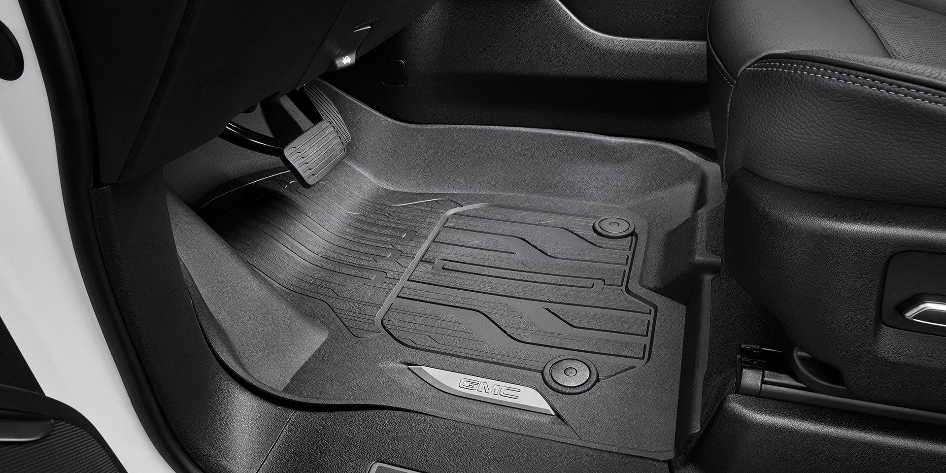 A Close-up of a Durable All-weather Floor Liner for a GMC Yukon