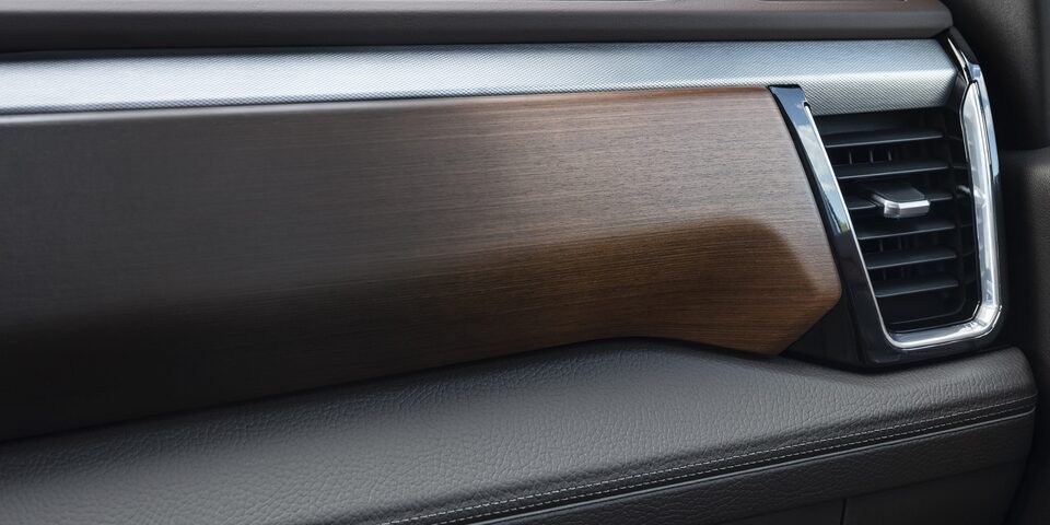 Close Up on the Vents and Front Dashboard of the GMC Sierra HD Denali