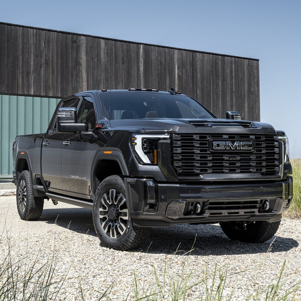 The Parked GMC Sierra HD in Black