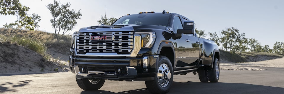 Drivers Side View of the Powerful New GMC Sierra HD Denali Ultimate Parked On-Road