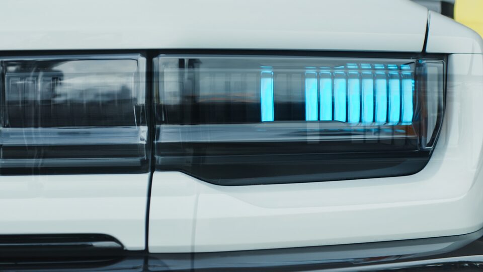 Video screenshot of 2020 GMC HUMMER EV Electric Truck charging light