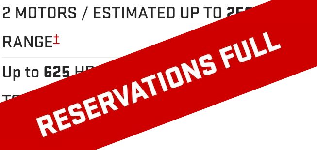 Reservations Full