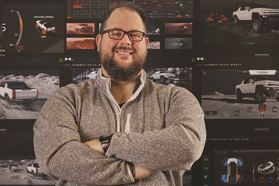 2023 GMC HUMMER EV Creative Director of User Experience Scott Martin