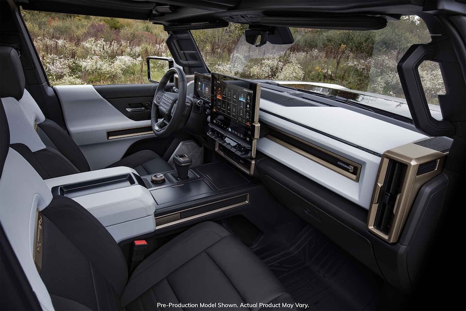 2023 GMC HUMMER EV Interior Passenger Seat Dashboard View