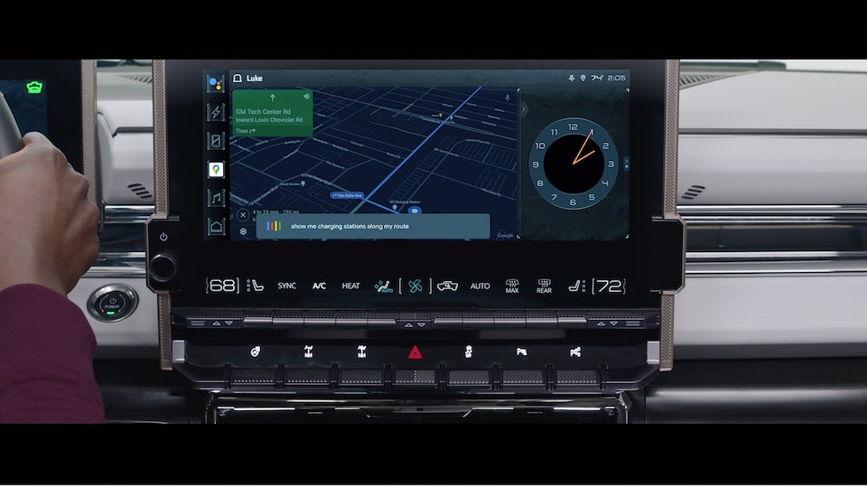 2023 GMC HUMMER EV electric SUV light bar above windshield