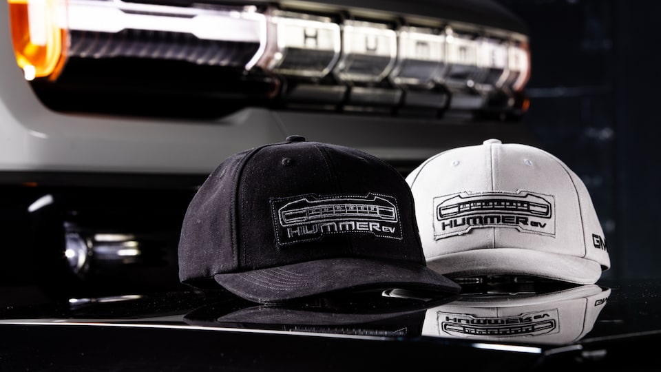 Hat inspired by the GMC HJMMER EV Electric truck