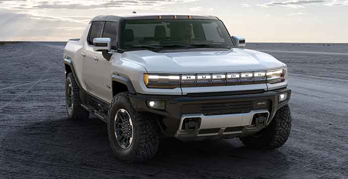 2021 GMC HUMMER EV Electric Truck passenger side angle view