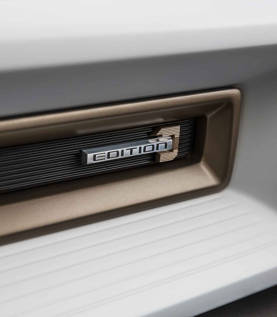 2021 HUMMER EV Electric Truck Edition 1 emblem close up