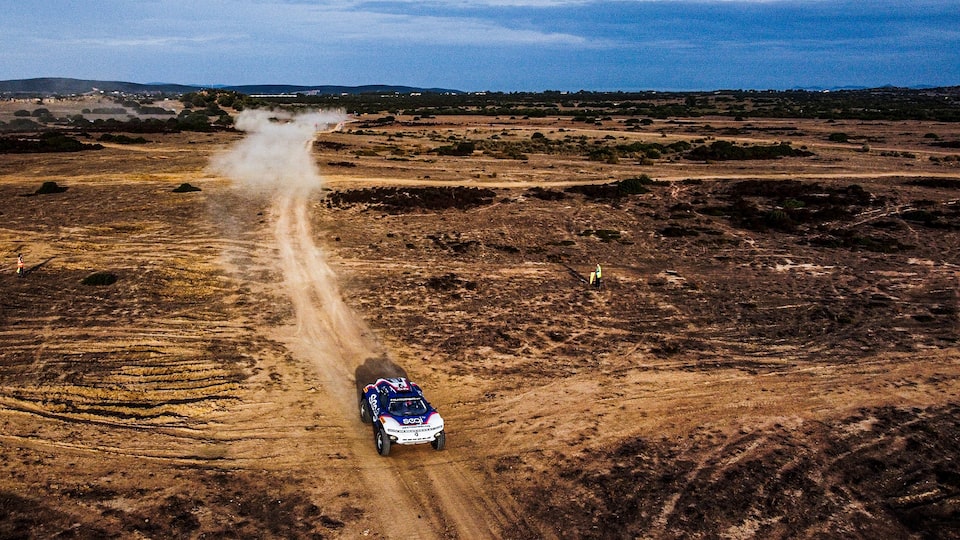Aerial Shot of Enel X Island X Prix in Sardinia