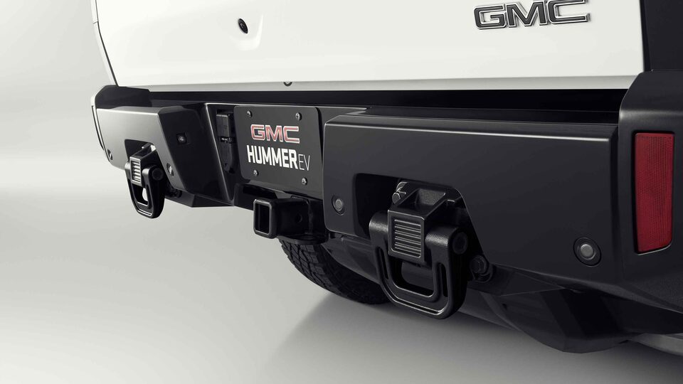 GMC HUMMER EV Rear D-Ring Recovery Hooks in Black