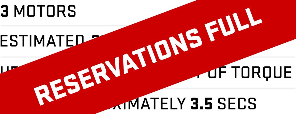 Reservations Full
