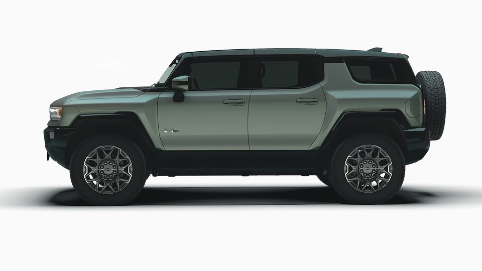 GMC HUMMER EV electric SUV side profile view
