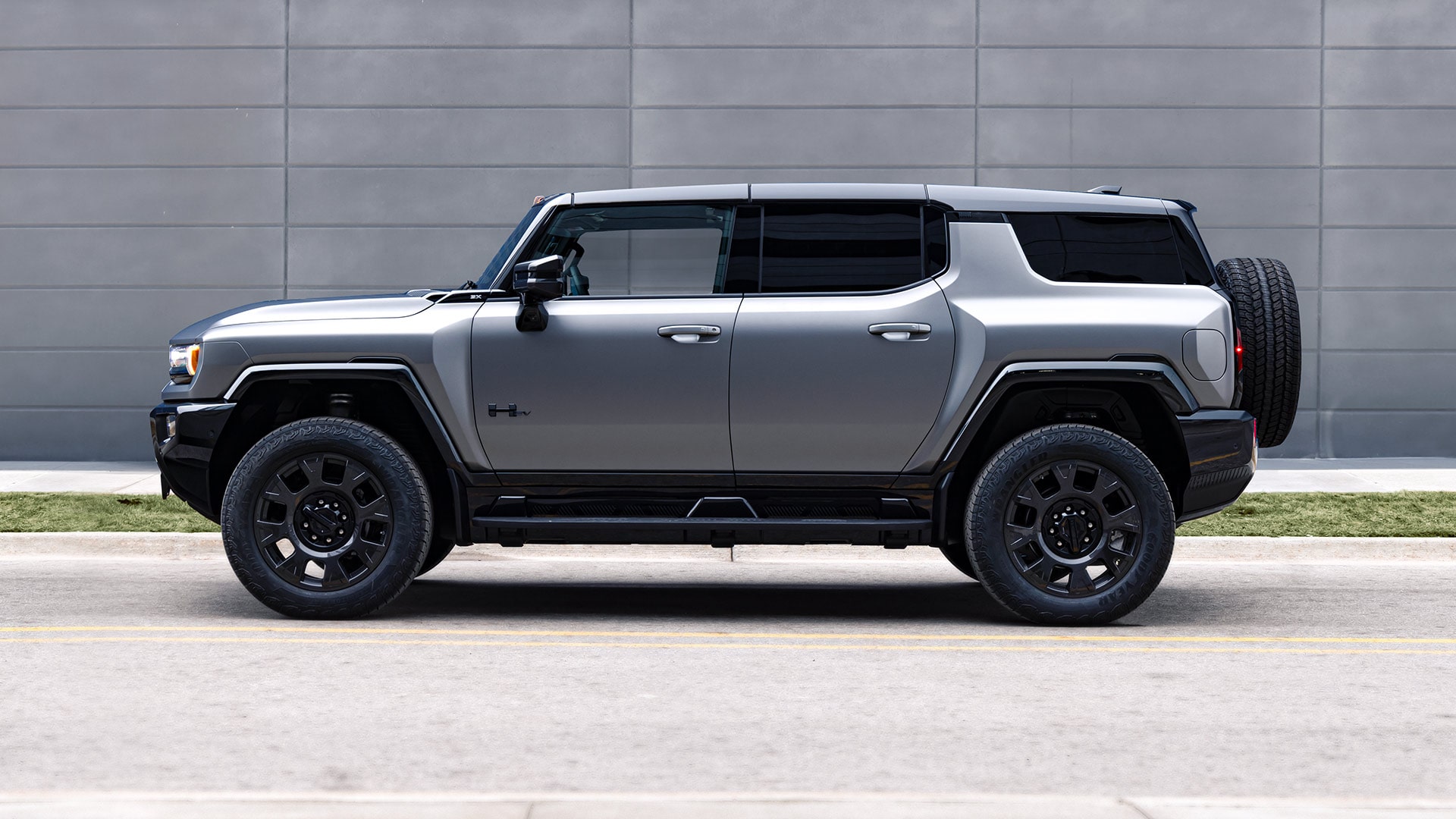 2021 HUMMER EV Electric truck aerial shot on beach