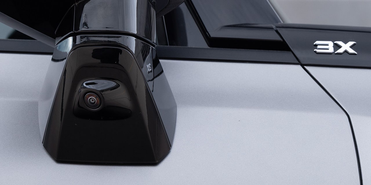 Close-up of the Available Ultravision Camera on the GMC HUMMER EV