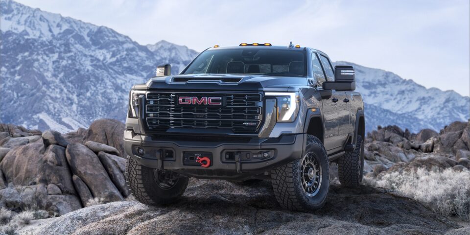 The New GMC Sierra HD AT4X Parked Off-Road