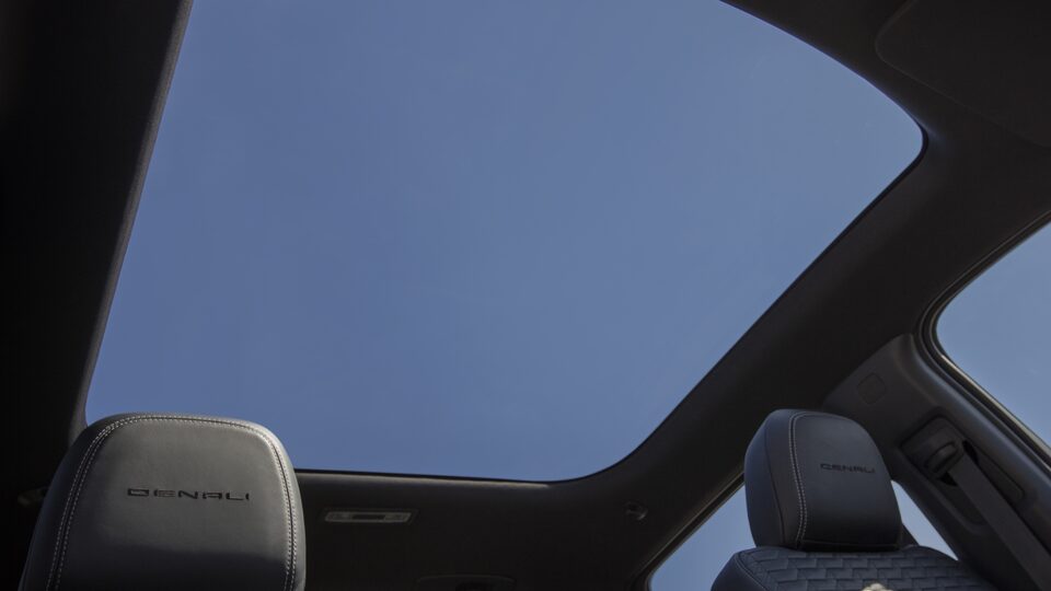 The Open Moonroof of the GMC Sierra EV Denali Edition 1