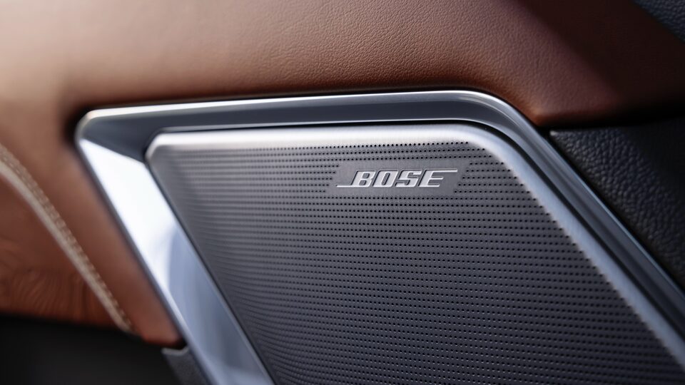2022 GMC Sierra Truck Interior Close-Up of Bose Speaker